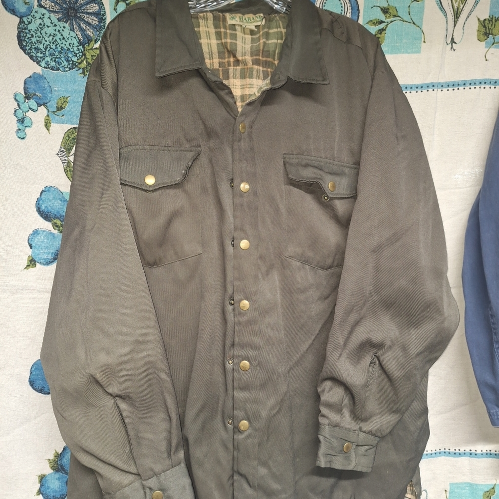 Green jacket shirt